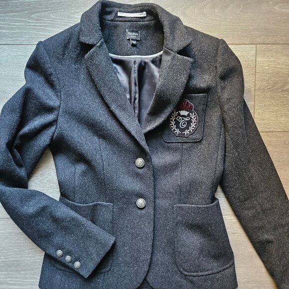 Aritzia Talula Women's wool gray blazer jacket size 4 in excellent condition - Picture 1 of 8